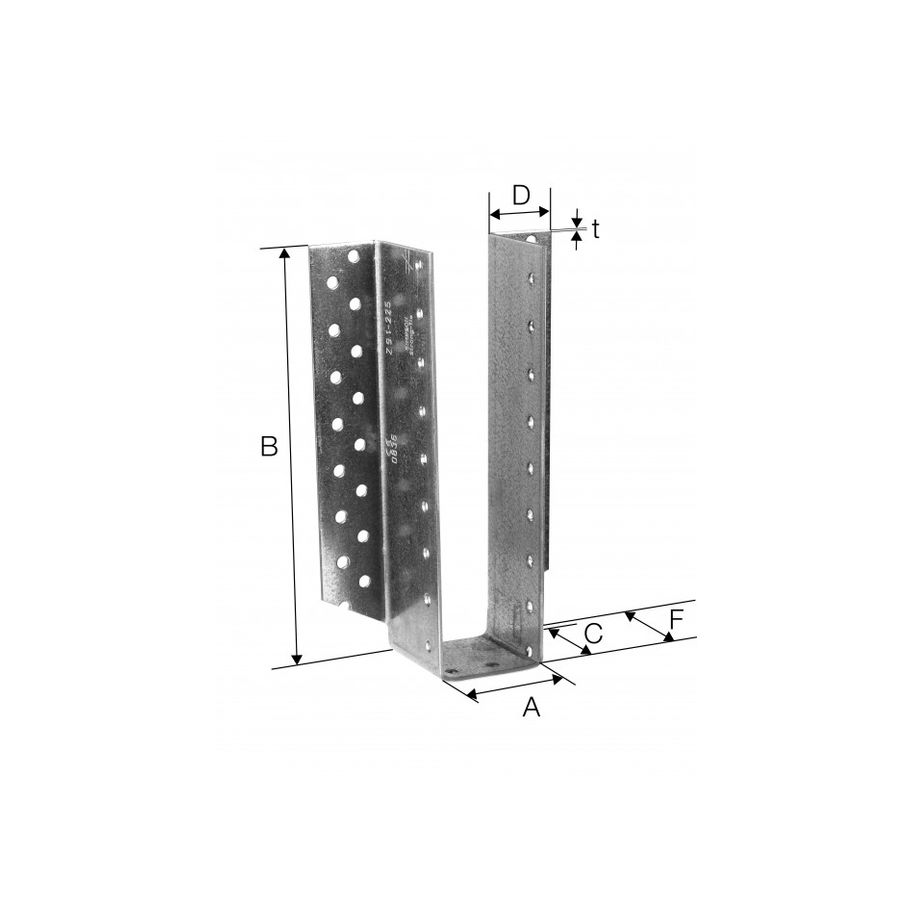 SST Balkenschuh Typ BSD einteilig Stahl fzn 160x240x2
