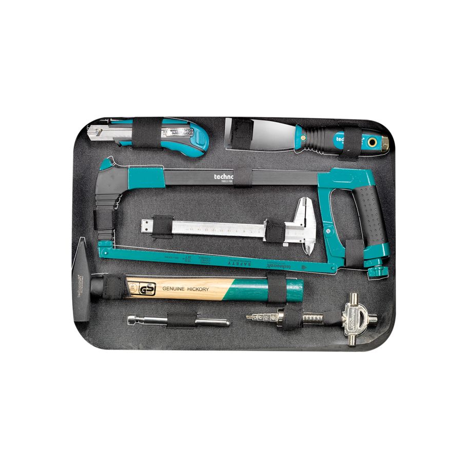 technocraft ABS-Werkzeugkoffer PRO CHROME 152-tlg