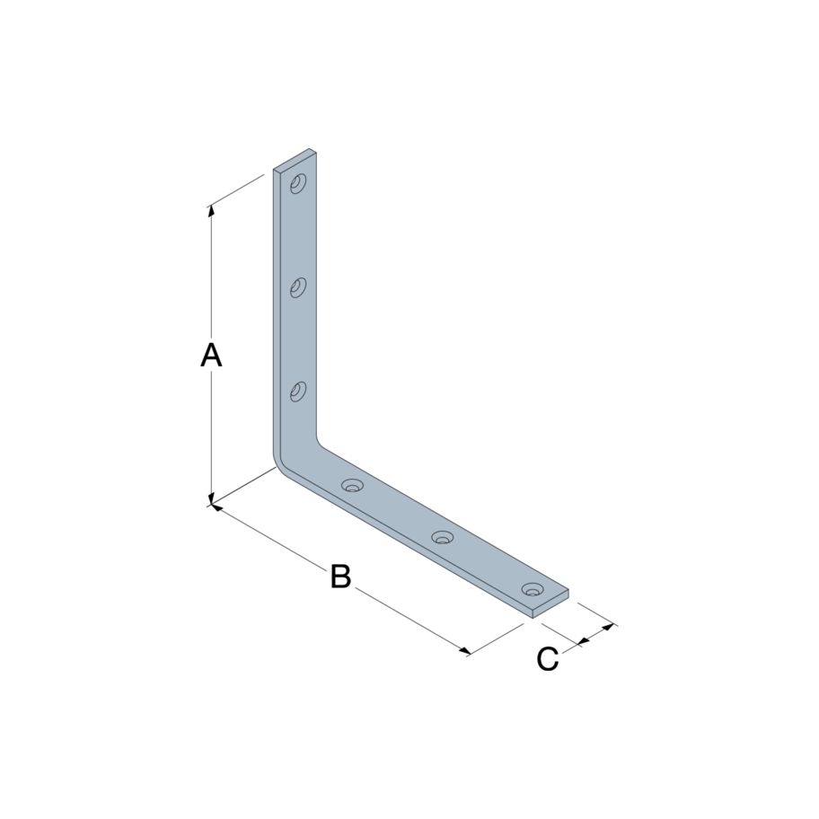 SST Konsolenwinkel Typ CRE Stahl verzinkt blau 18×100×100×4