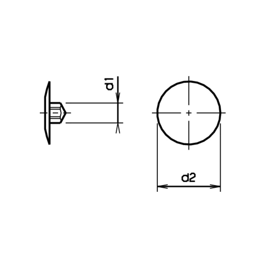 Abdeckkappen zu Spanplattenschrauben T10 Kst T15 braunbeige