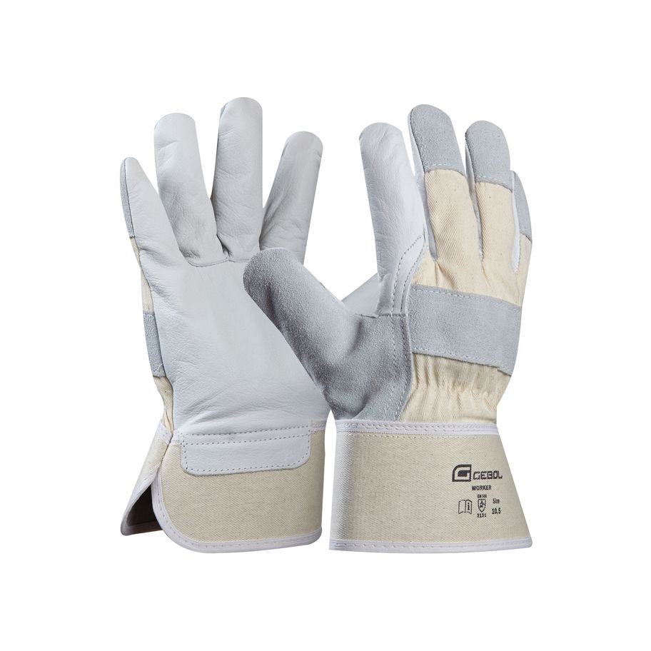 GEBOL Arbeitshandschuh Worker 10,5,12