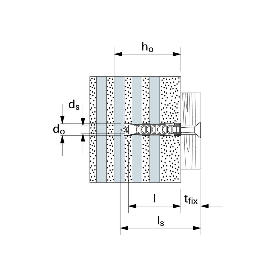 fischer Nylondübel  SX 6S/10