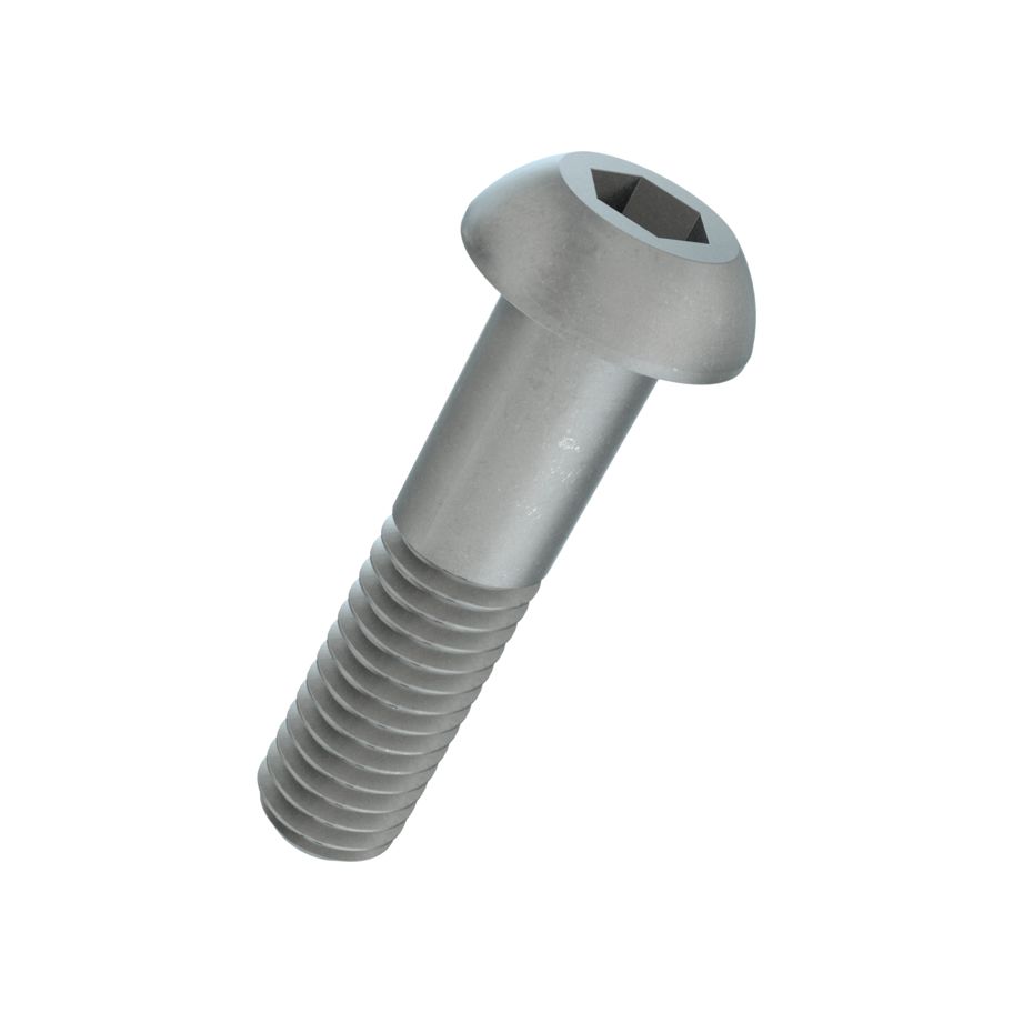 Linsen-Schrauben In-6Kt ISO 7380-1 Stahl 10.9 flZn  M5x30