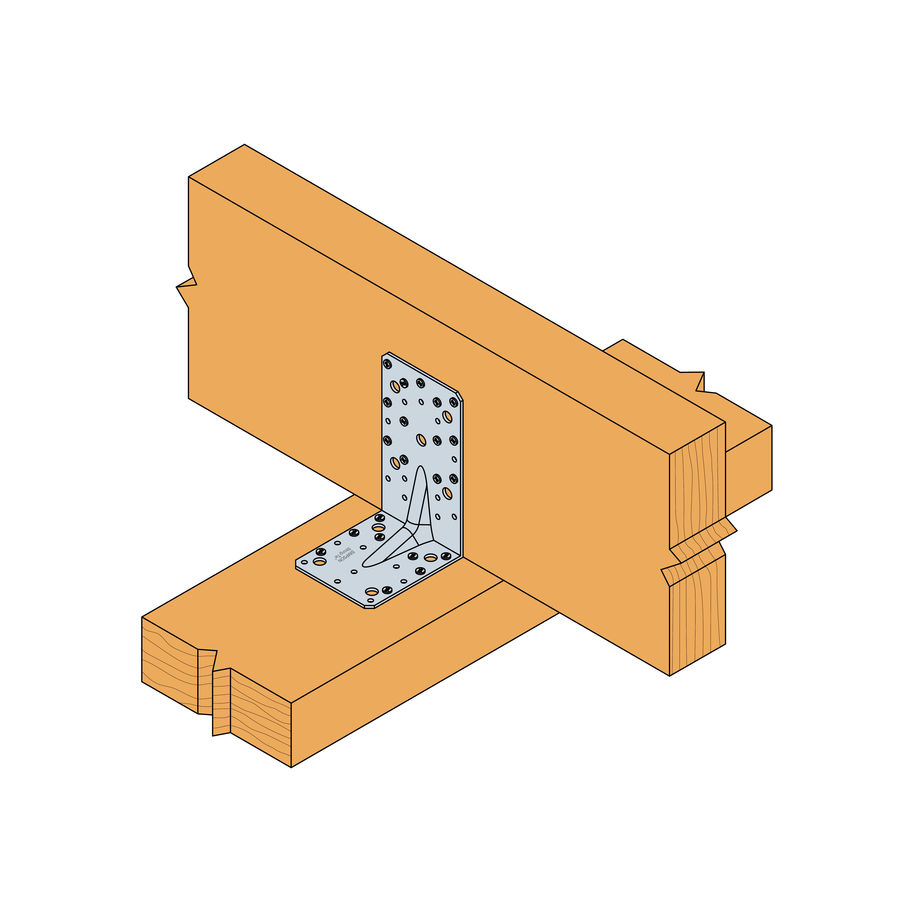 SST Winkelverbinder Stahl feuerverzinkt E20/3 170×113×95×3