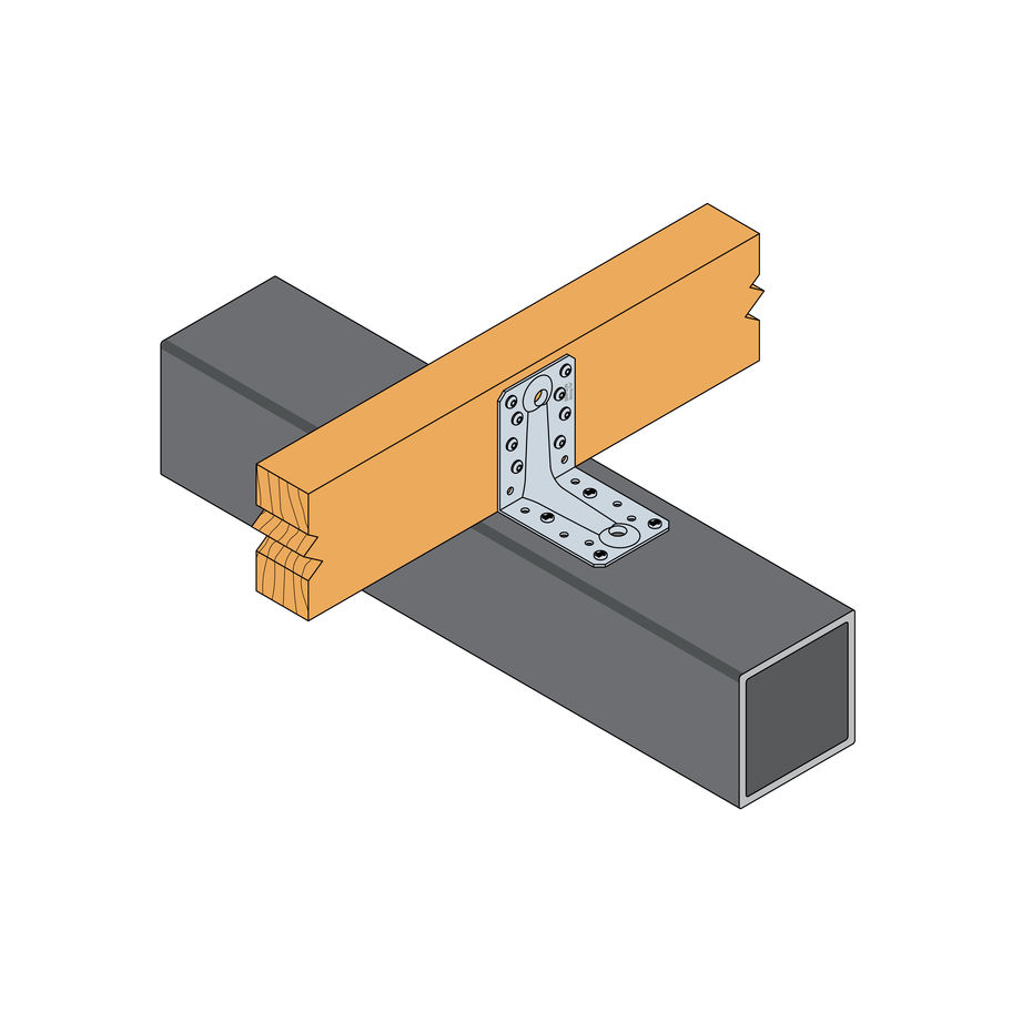 SST Winkelverbinder Stahl feuerverzinkt ABR9020 88×88×65×2