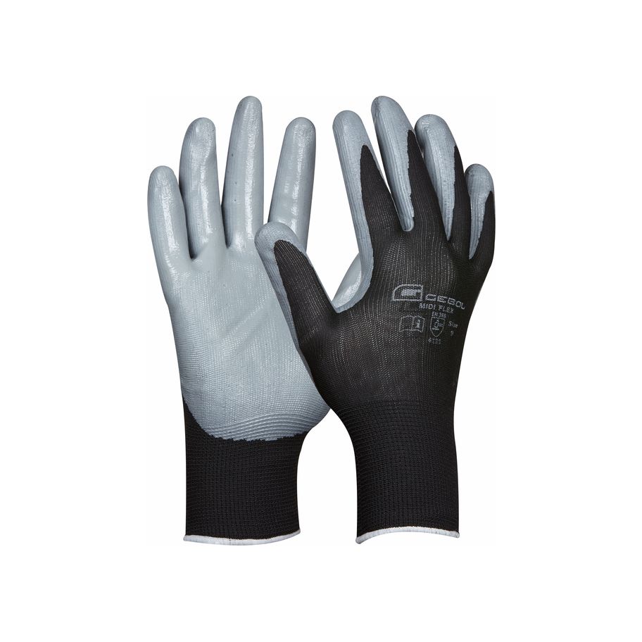 GEBOL Arbeitshandschuh Midi Flex 8,12