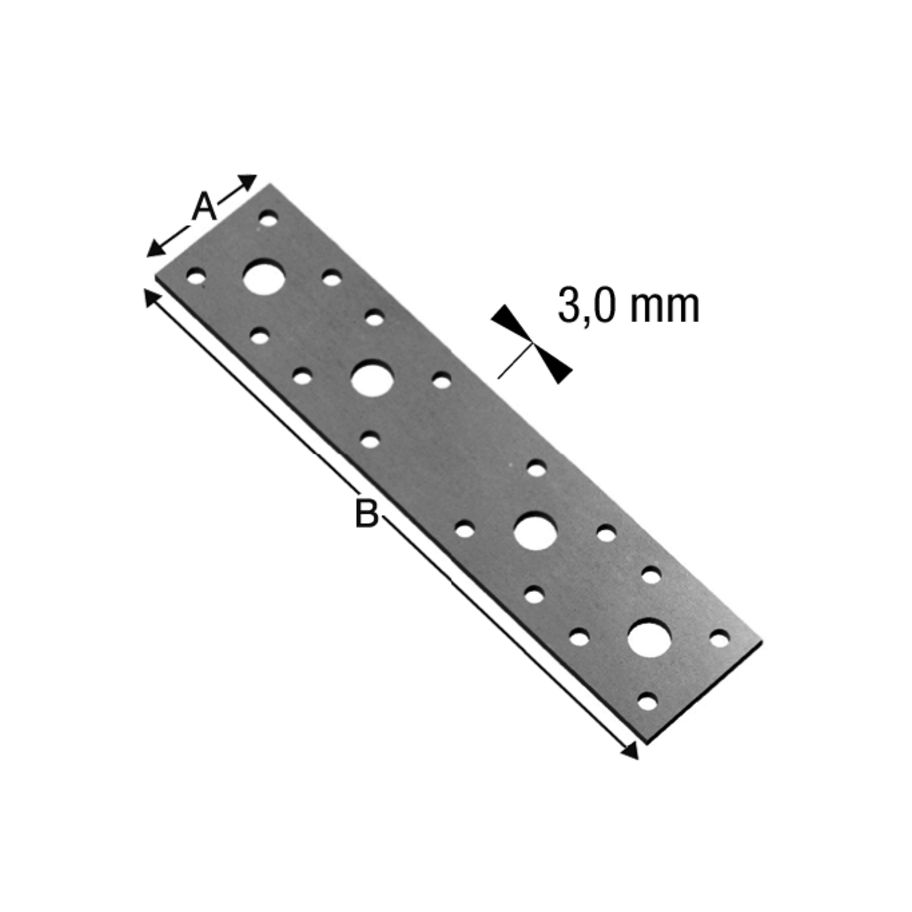 SST Flachverbinder Typ FLV Stahl feuerverzinkt 40x180x3