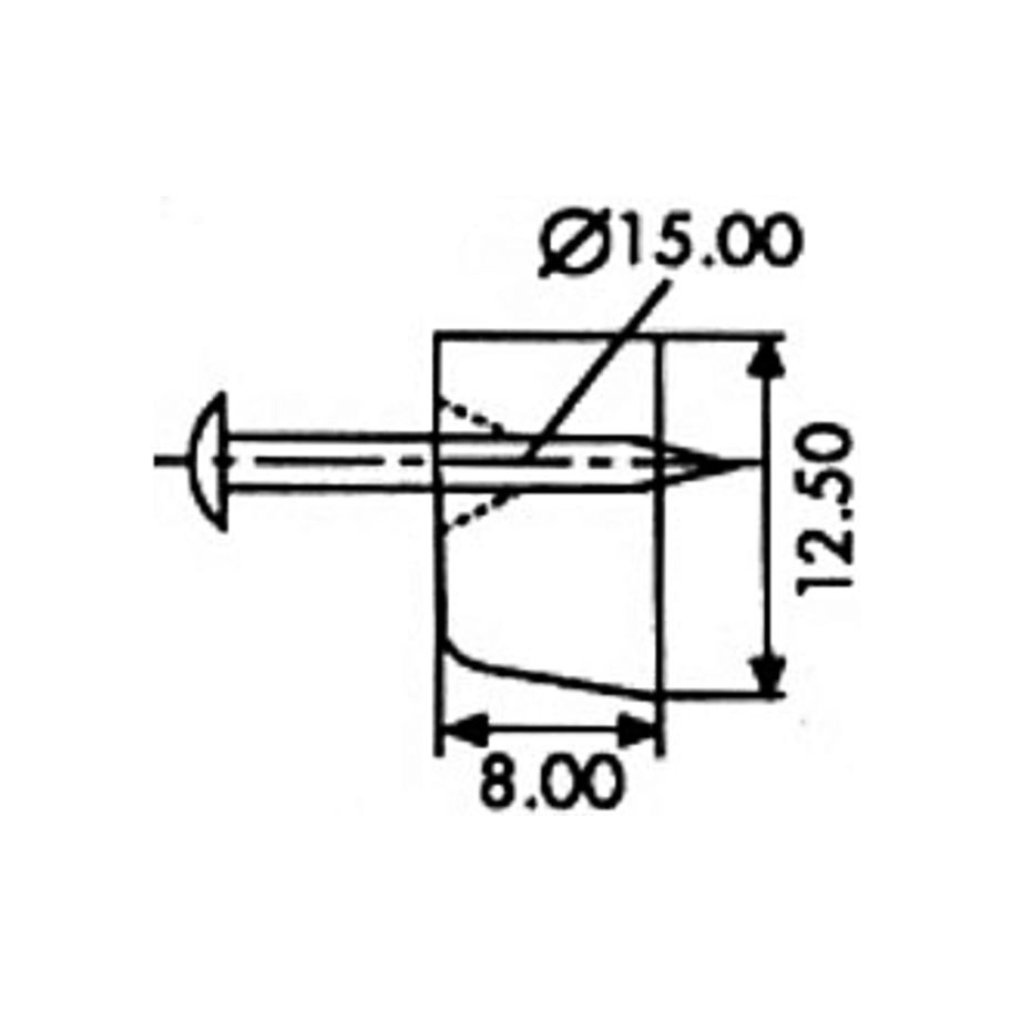bestaPAC Tablarträger mit Stift weiss 10mm