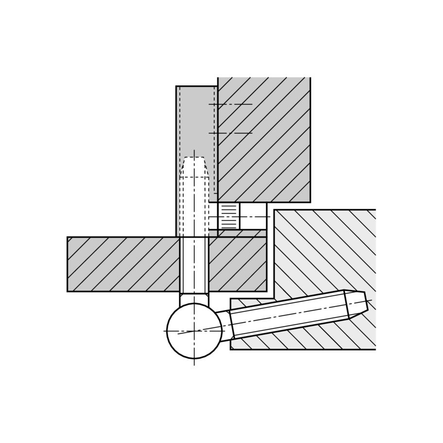 Sassba Rahmenteil Holz V4400GWF für 3-tlg. DIN-Bänder