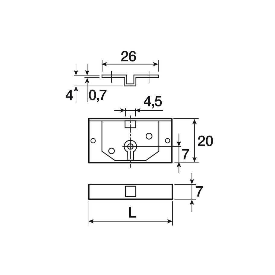bestaPAC Schrankverbindungsschraube weiss M6x36-45