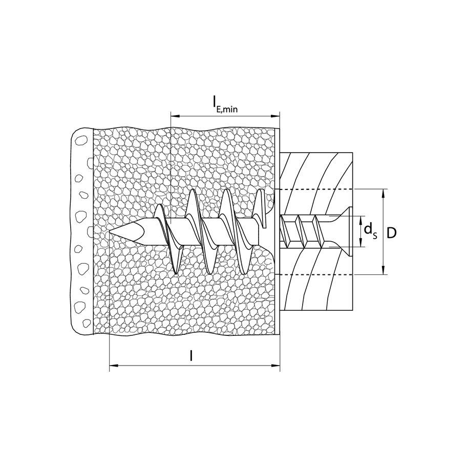 FERRONORM Isolationsdübel IPL 95 Kunststoff IPL 95