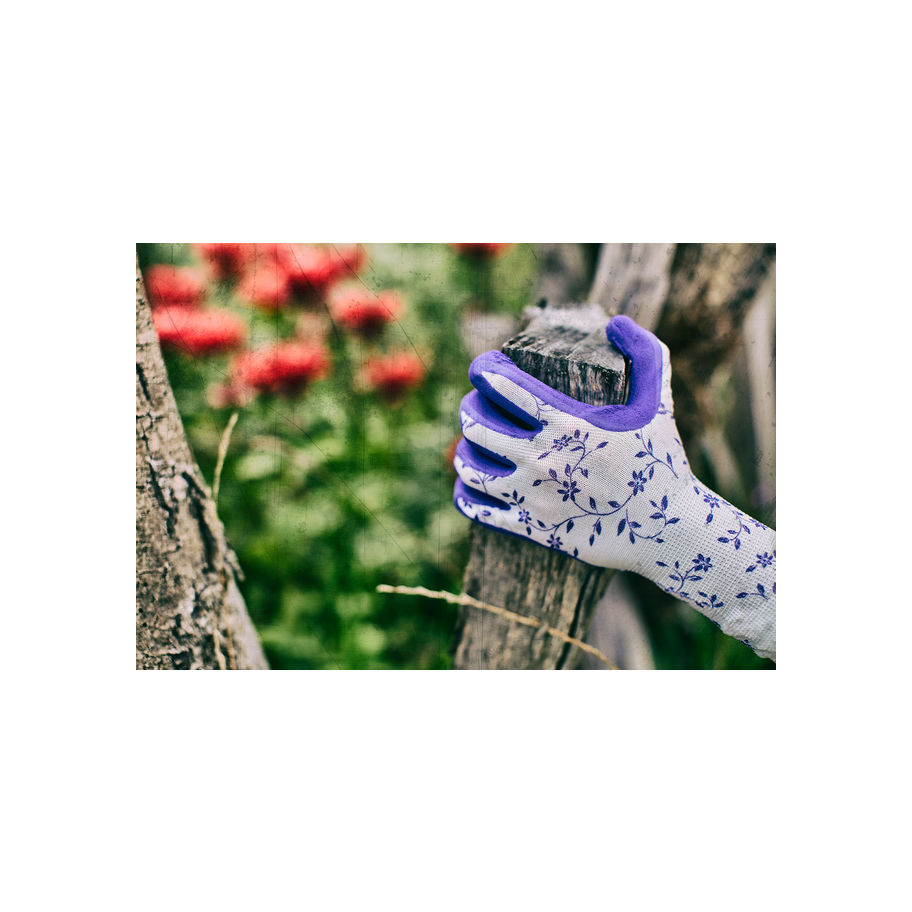 GEBOL Gartenhandschuh Flower lila 8