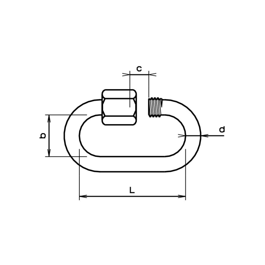 Rapid Kettenglieder rostfrei A4 5