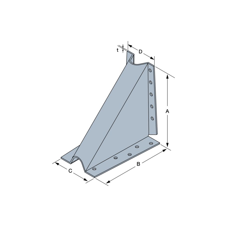SST Knaggen Stahl feuerverzinkt 90×90×65×2