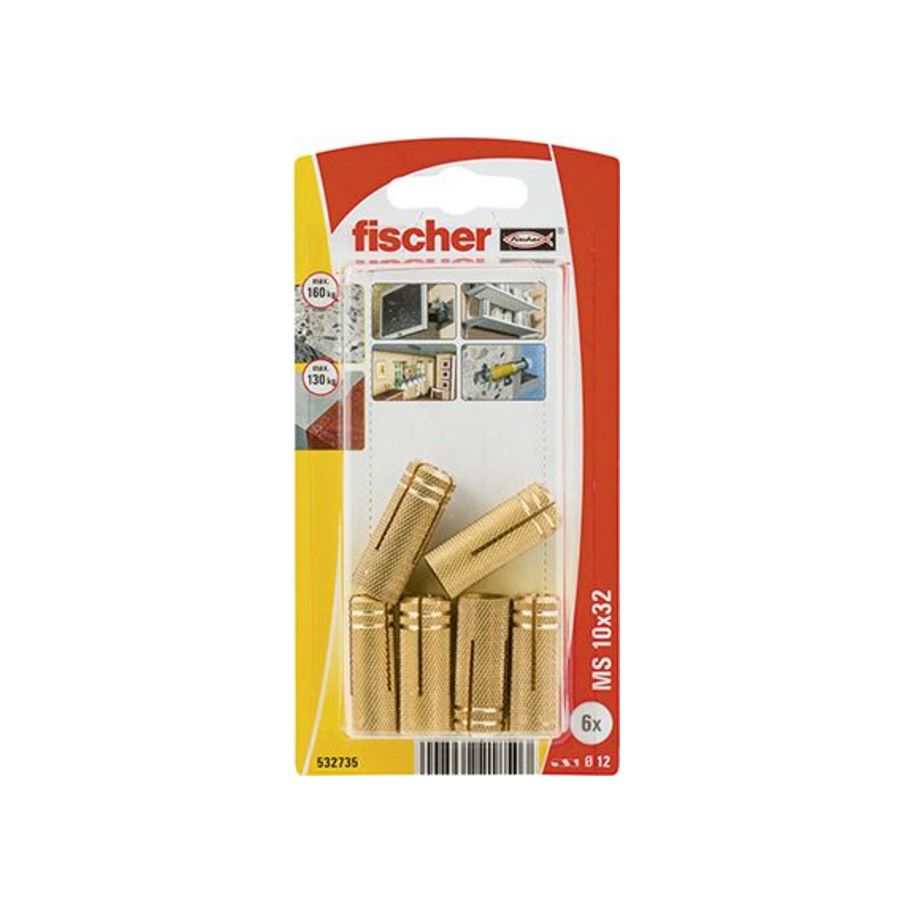 FI SB 532735 Messingdübel MS10x32 K NV