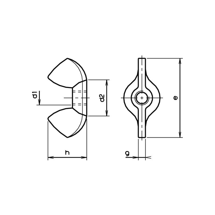 bestaPAC Flügelmutter rostfrei M3