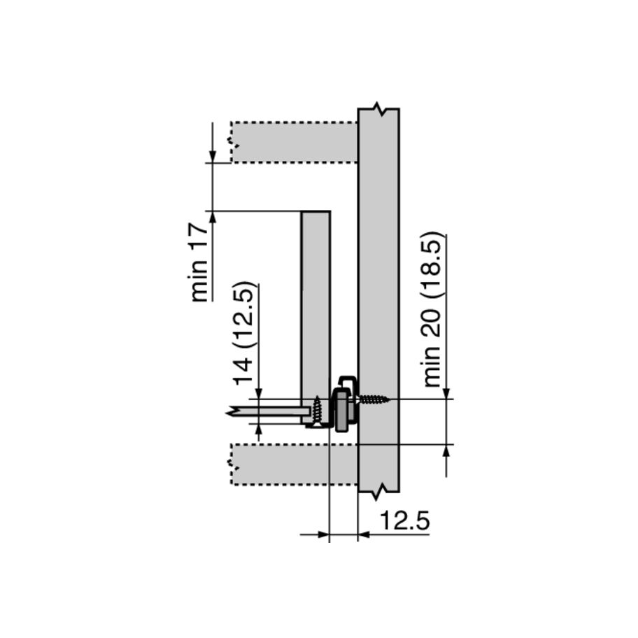 bestaPAC Schubladenführung weiss 500mm