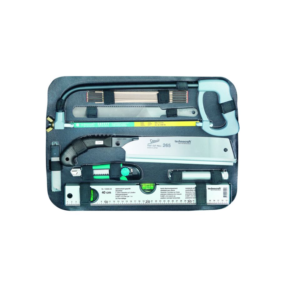 technocraft ABS-Werkzeugkoffer PRO CHROME WOOD 116