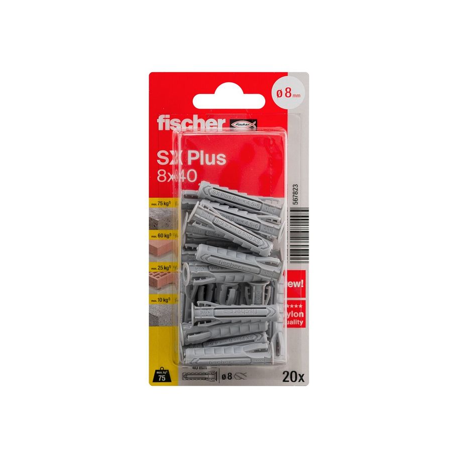 fischer Dübel SX Plus 8x40