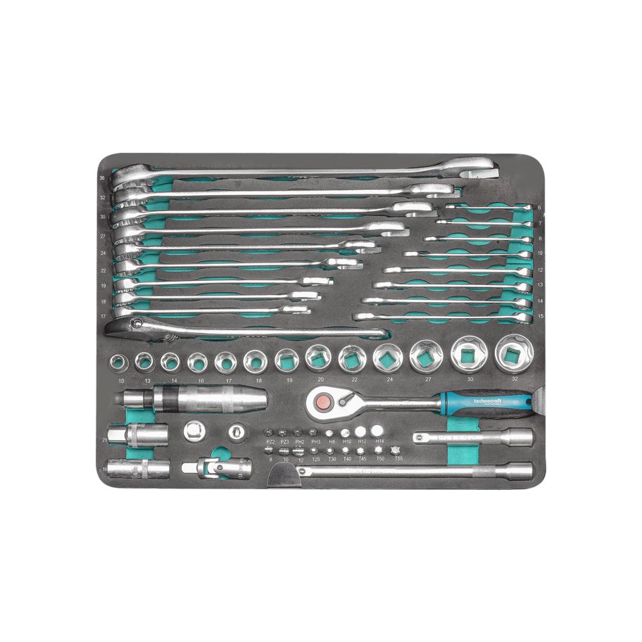 technocraft PP-Werkzeugkoffer PRO CONSTRUCTION 152