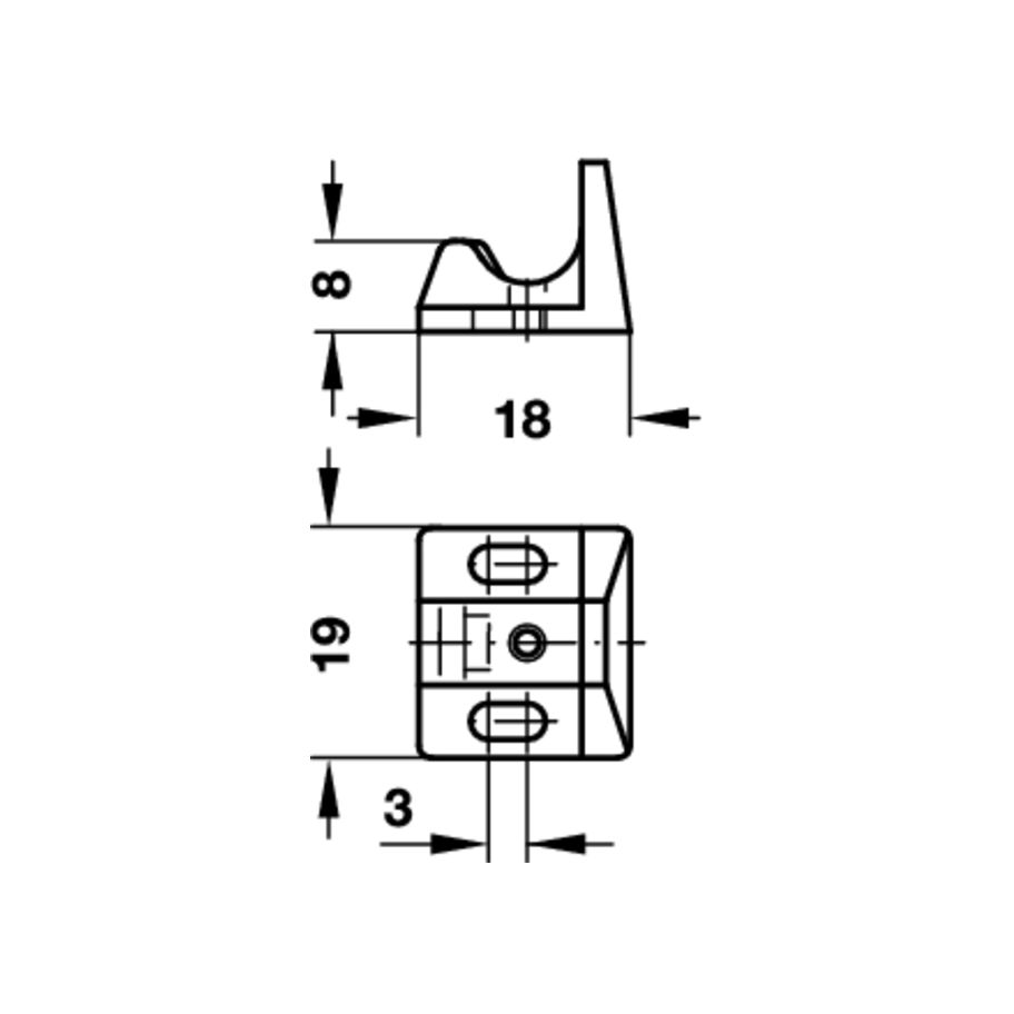 bestaPAC Druckrollschnäpper Kunststoff weiss
