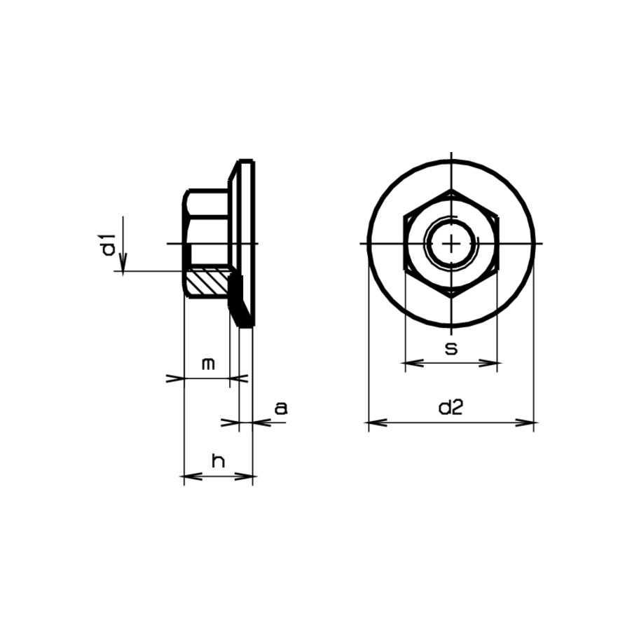 COMBY-S Sicherungsmuttern mit beweglicher Spannscheibe St znb M10