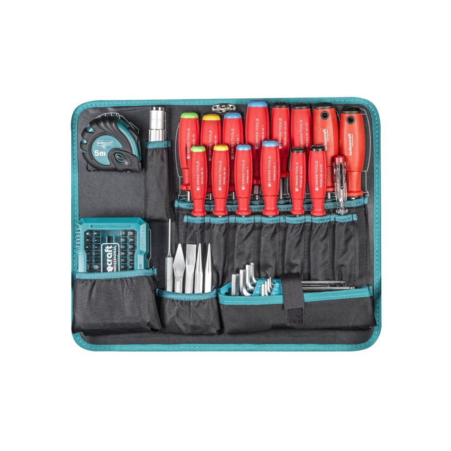 technocraft PP-Werkzeugkoffer PRO TROLLEY IP65 Premium 213-tlg