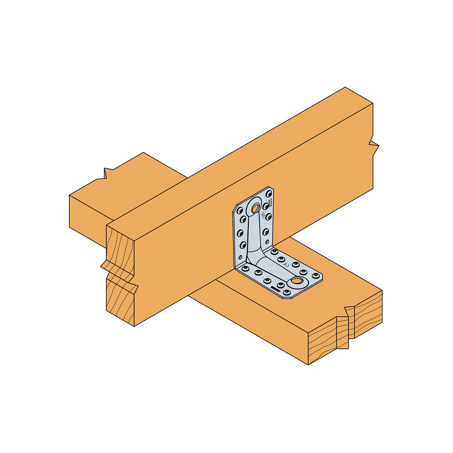 SST Winkelverbinder Stahl feuerverzinkt ABR9020 88×88×65×2