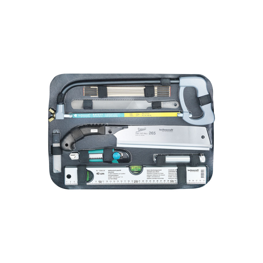 technocraft ABS-Werkzeugkoffer PRO CHROME WOOD 116