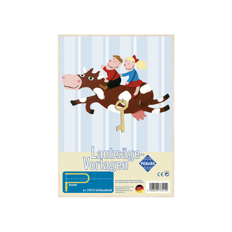 PEBARO Laubsägevorlage "Schlüsselbrett"