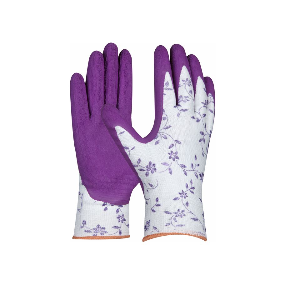 GEBOL Gartenhandschuh Flower Lila 8,12
