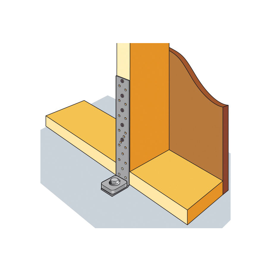 SST U-Scheiben für Winkelverbinder AH Stahl fzn 40×40×10