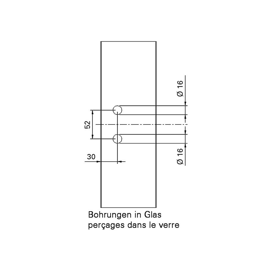 Sassba Einfräsband Just 3D Glas vernickelt matt