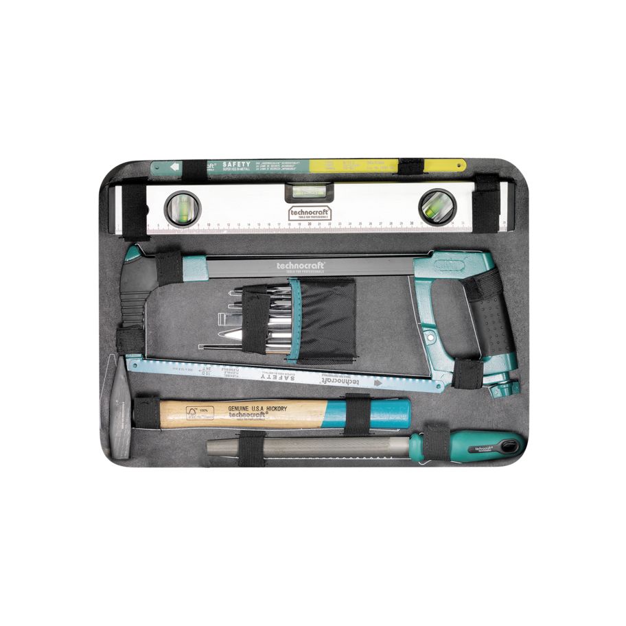 technocraft ABS-Werkzeugkoffer PRO CHROME 185