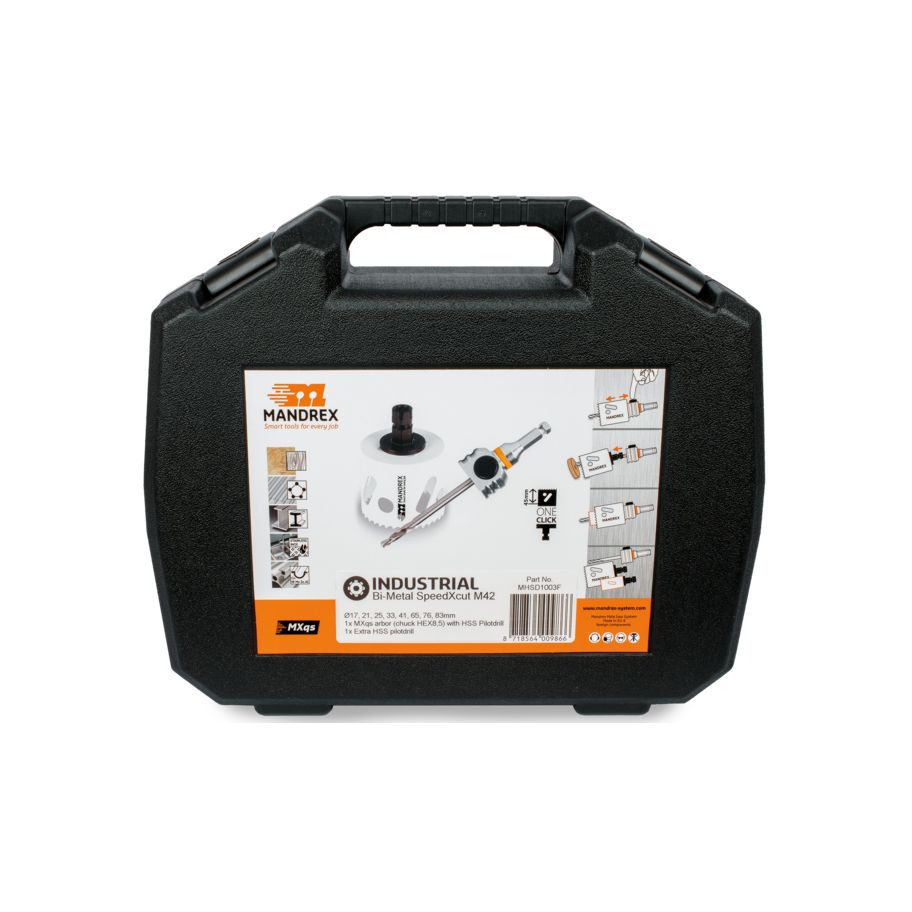 MANDREX Bimetall M42 Lochsägenset SpeedXcut Elektriker