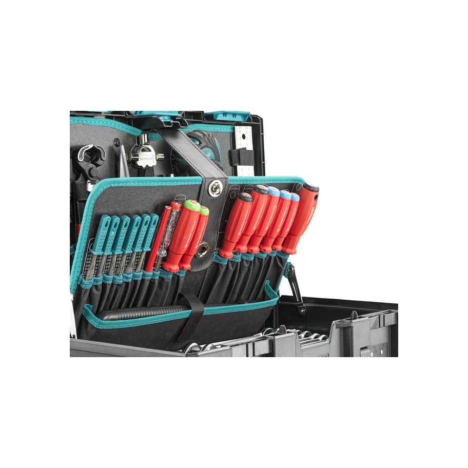 technocraft Metabox Werkzeugkoffer wood Premium 107-tlg