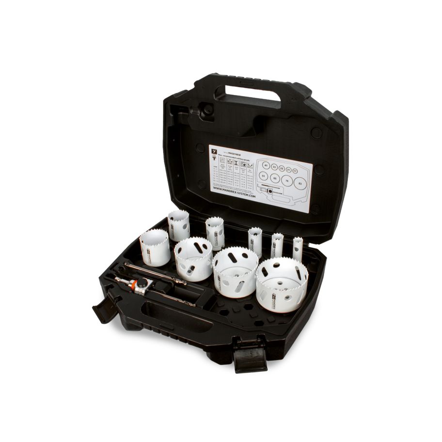 MANDREX Bi-Metall Lochsägen-Set 7-tlg