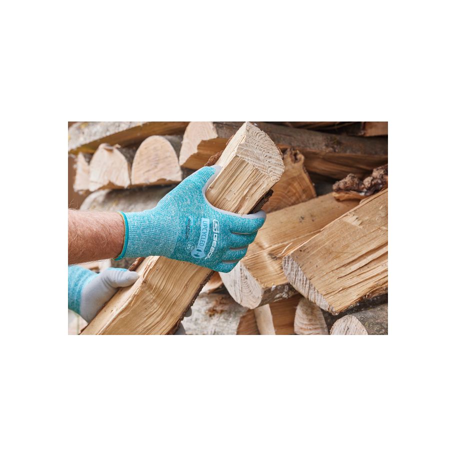 GEBOL Arbeitshandschuh Upcycled Strong hellgrün 6