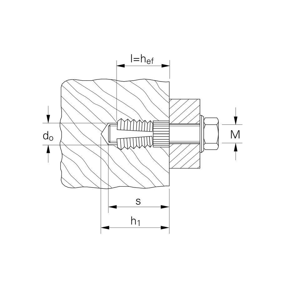 fischer Messing-Dübel PA 4 M 6/13,5