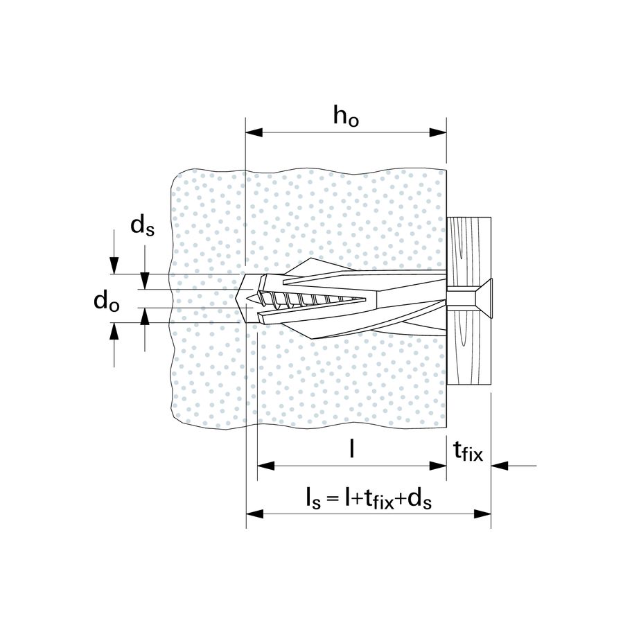 fischer Gasbetondübel Nylon GB 10