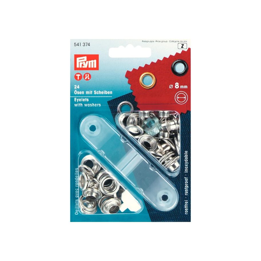 PRYM Öse mit Scheibe si 8mm