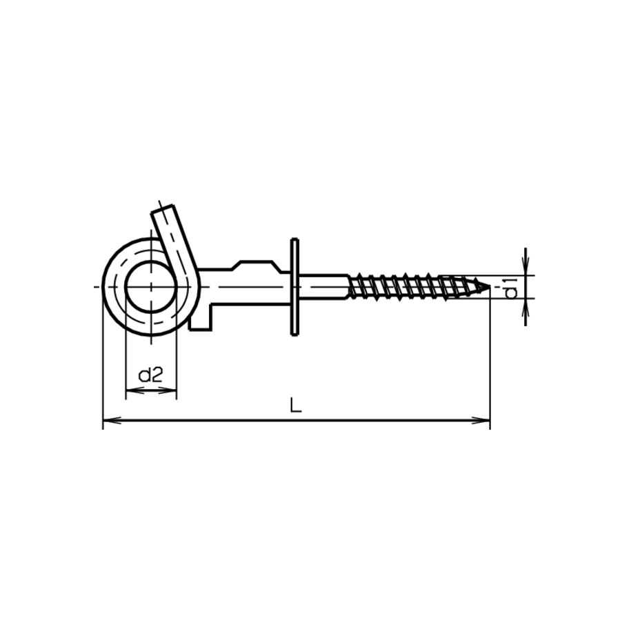 Schauckelschrauben mit Holzgewinde Stahl znb 12x180