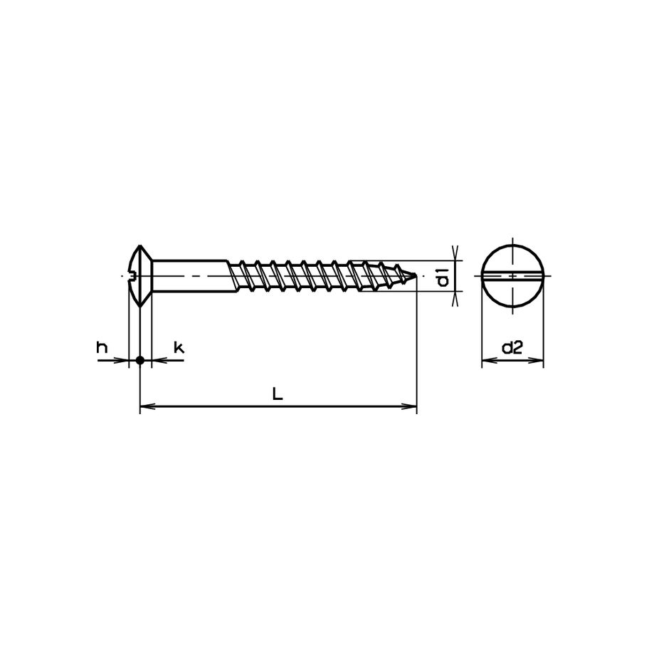 Linsensenk-Holzschrauben Schlitz ~SN 212802-Messing vch 6x80