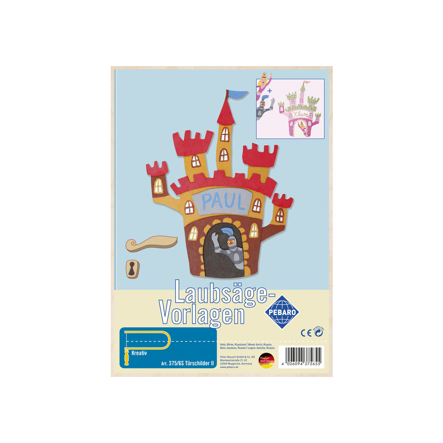 PEBARO Laubsägevorlage "Türschilder II"