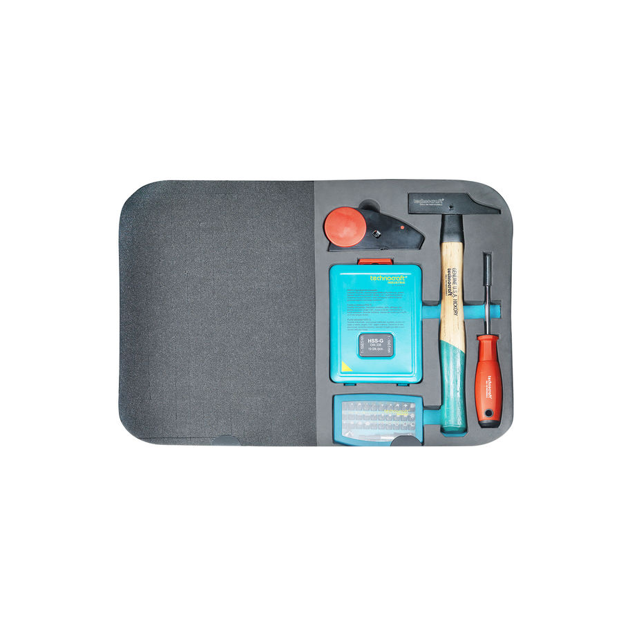 technocraft ABS-Werkzeugkoffer PRO CHROME WOOD 116