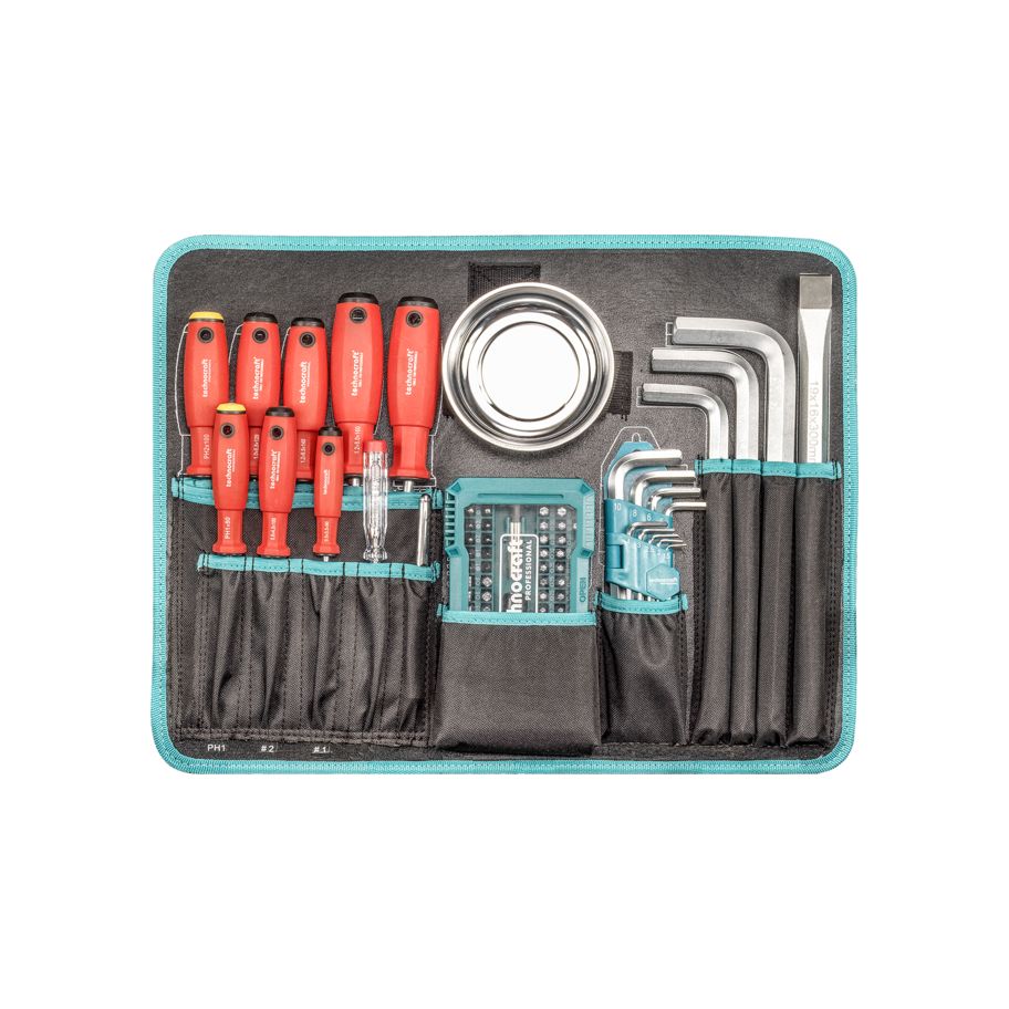 technocraft PP-Werkzeugkoffer PRO CONSTRUCTION 152