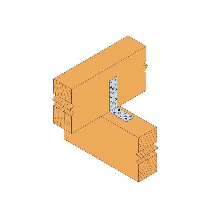 SST Winkelverbinder Stahl feuerverzinkt 119×91×40×3