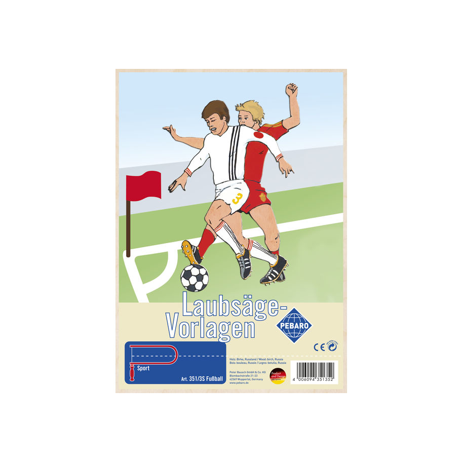 PEBARO Laubsägevorlage "Fussball"