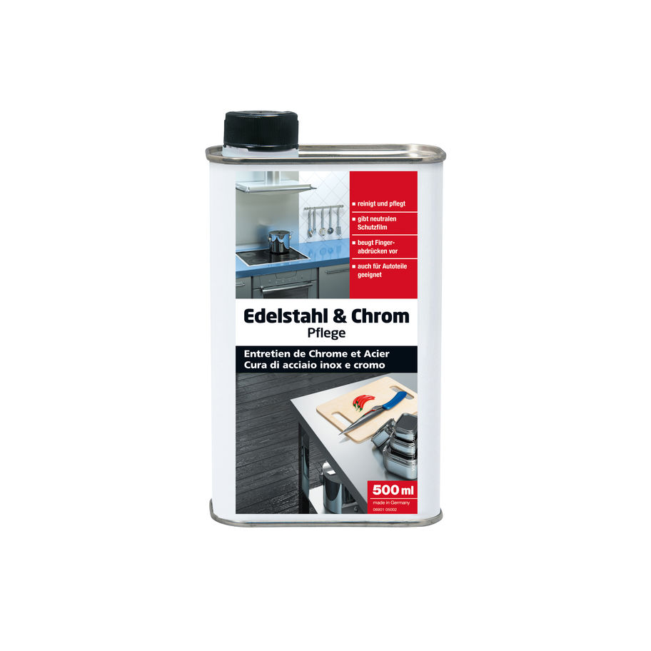 GLUTOCLEAN Edelstahl- +Chrompflege 500ml