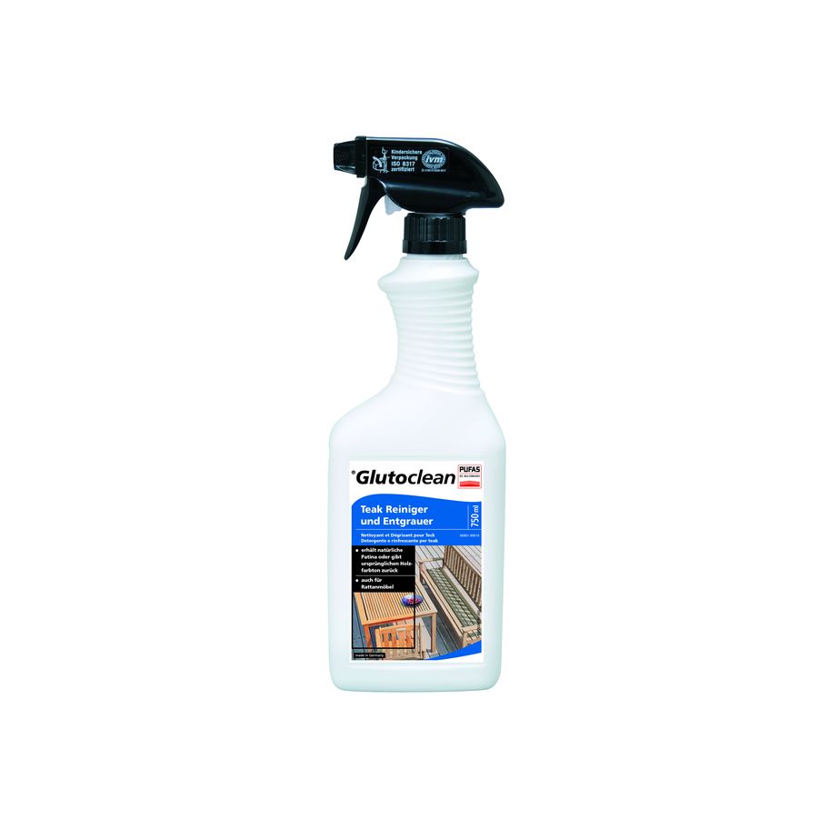 GLUTOCLEAN Teak Reiniger+Entgrauer 750ml
